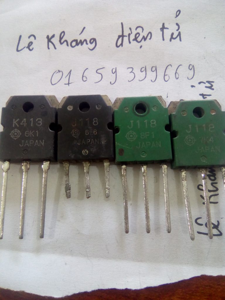 Cặp sò Transistor K413 J118,sò Transistor K413,sò Transistor J118