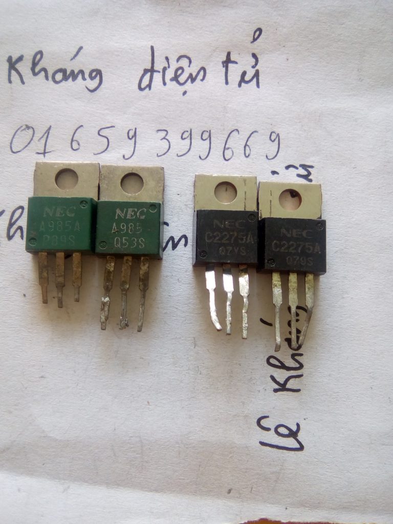 A985 C2275 ,A985,C2275,cặp sò 2SA985 2SC2275 tháo máy chính hãng