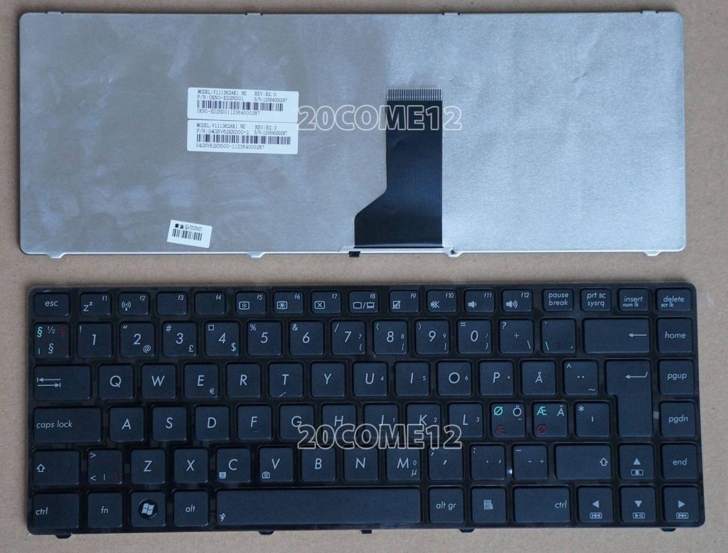 Bàn Phím Asus A43 A43E A43S A43SD A43SJ A43SM A43SV U45