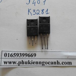 J407 K2381,cặp sò transistor 2SK2381 2SJ407 tháo máy