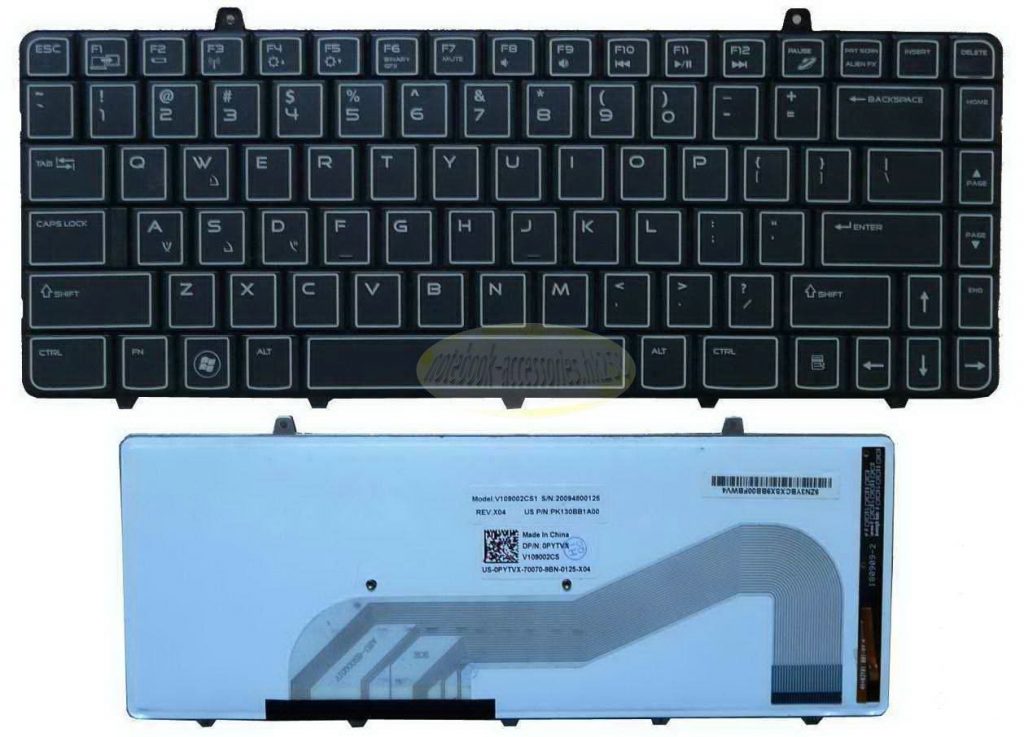 Bàn Phím Keyboard Laptop DELL Alienware M11X R1