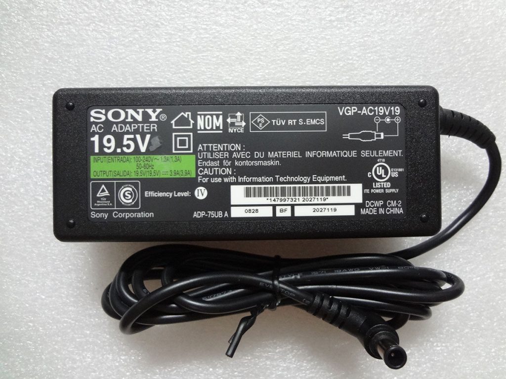 Sạc Laptop Sony Vaio VGP AC19V38