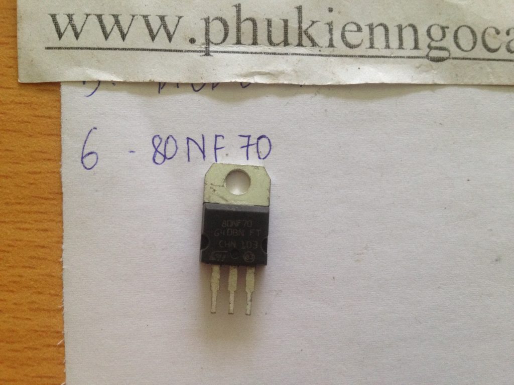 Sò Mosfet transistor 80NF70,STP80NF70 hàng tháo máy nguyên gốc