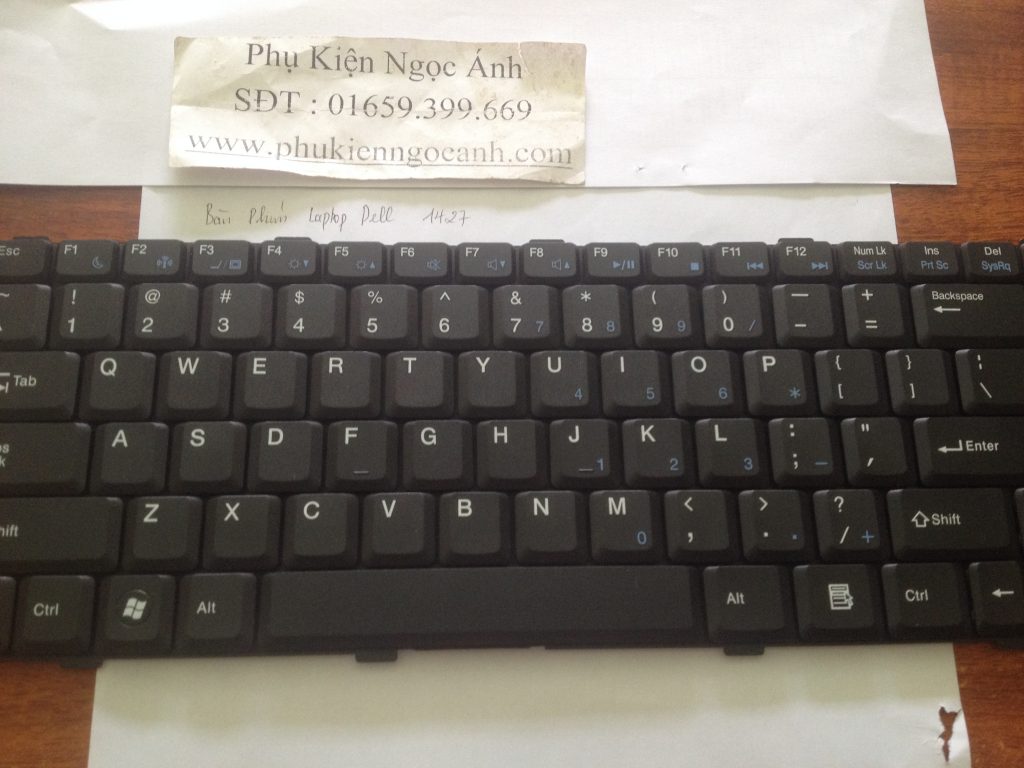 Bàn phím laptop dell 1427,keyboard laptop dell 1427