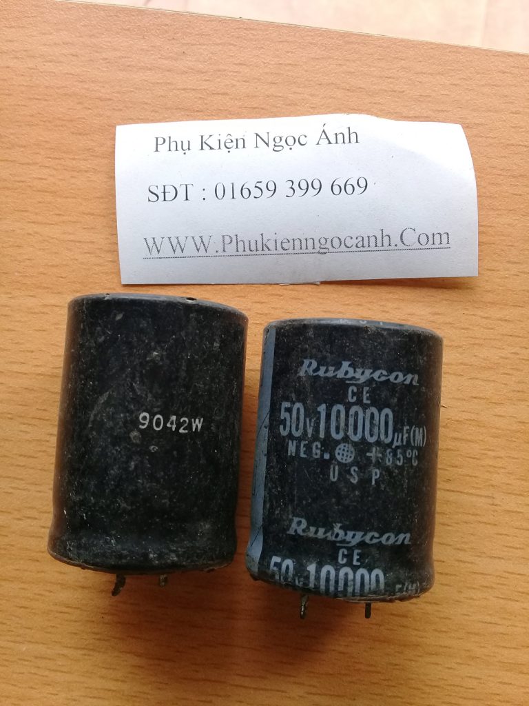 Tụ 50V 10000uf RuByCon loại 2 chân hàng tháo máy chất lượng tốt