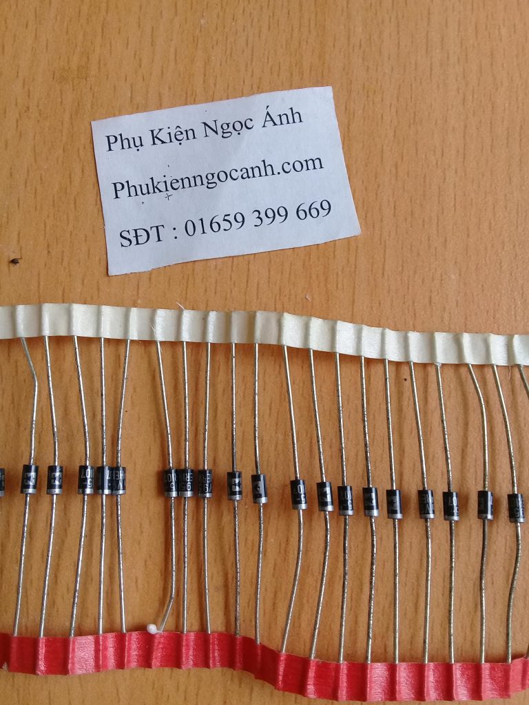 UF4007 1A 1000V Hàng mới chất lượng Giá 500đ/cái