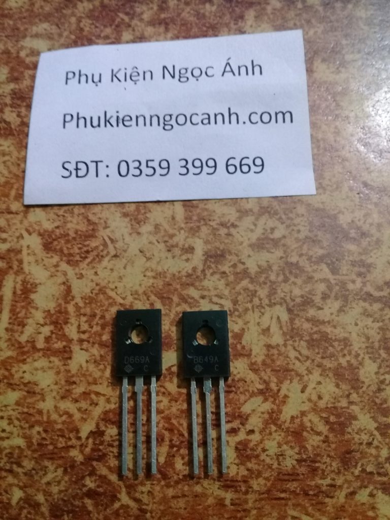 Cặp sò Transistor B649 D669, b649,d669,transistor d669,2sd669