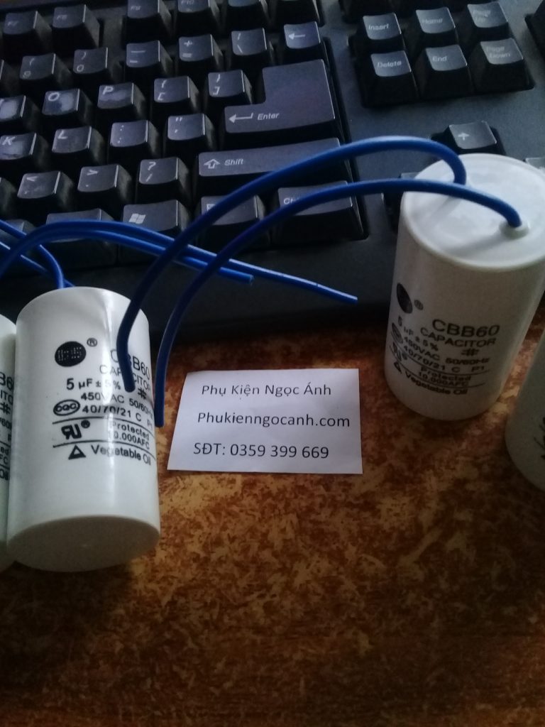 TỤ CBB60 5uf Hàng mới đảm bảo chất lượng cao Giá 18k/cái