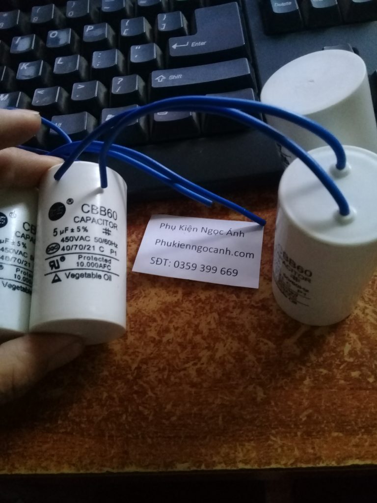 TỤ CBB60 5uf Hàng mới đảm bảo chất lượng cao Giá 18kcái1