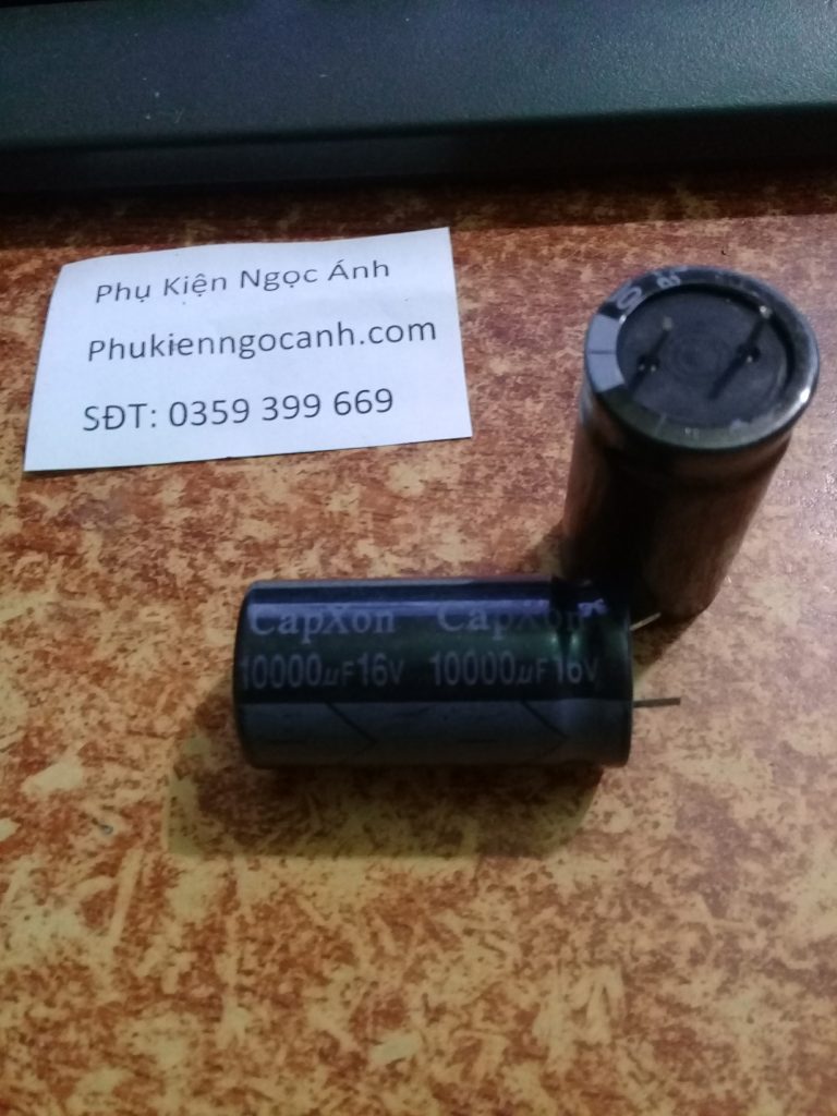 Tụ 16V 10000UF Hàng Japan KT 18×35 chất lượng Giá 7k/cái