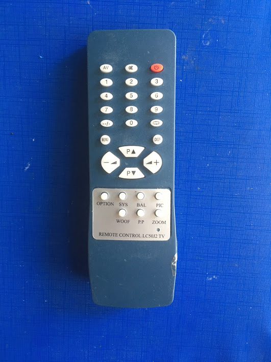 Điều khiển tivi CRT LC50J2 của tivi Trung Quốc ,Remote từ xa tivi CRT