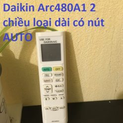 Điều khiển điều hoà Daikin Arc480A1 2 chiều loại dài có nút AUTO