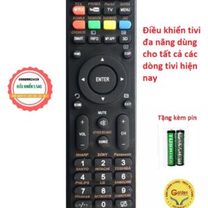 Điều khiển tivi đa năng RM-L1130+X sử dụng cho nhiều loại tivi khác nhau