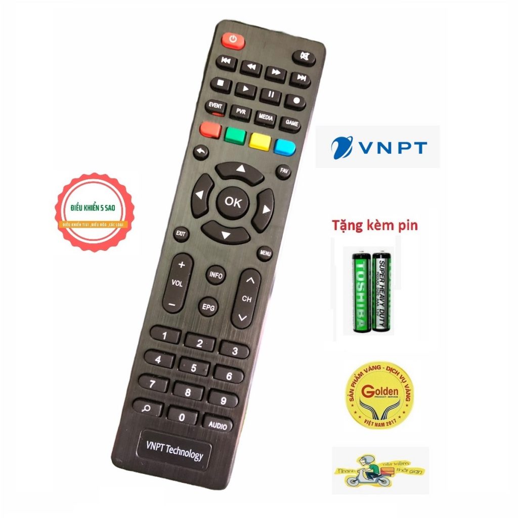Điều khiển đầu VNPT technology giá 19k , remote đầu VNPT technology