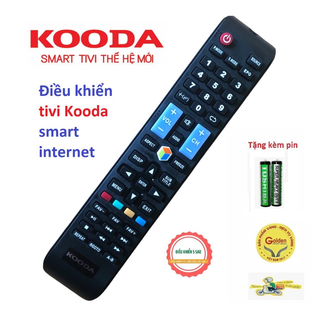 Điều khiển tivi Kooda K32SL5 chính hãng loại dài giá 93K có internet