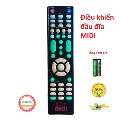 Điều khiển đầu đĩa Midi giá 33k , Remote đầu DVD hãng Midi loại tốt zin theo máy