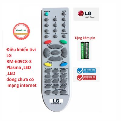 Điều khiển tivi LG RM-609CB-3 dành cho tivi LCD , CRT không internet